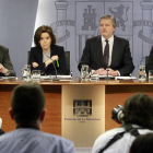 La roda de premsa posterior al Consell de Ministres