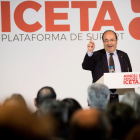 El líder del PSC, Miquel Iceta, ayer en Barcelona. 