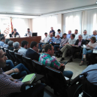 El consejo de alcaldes del Segrià celebrado ayer.
