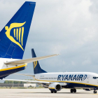 Imagen de archivo de aviones de la compañía Ryanair.