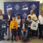 El acuerdo de patrocinio de ICG con el CE Mig Segrià se presentó ayer en Torrefarrera.