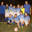 El equipo femenino del Ponts CE, recién creado, de categoría Infantil-Aleví.