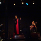 Un moment del concert de Margarida Guerreiro a Lleida.