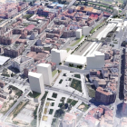 Imagen virtual de la propuesta del plan de la estación del PSC.