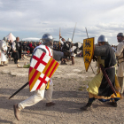 Un moment de la representació del setge al castell de Ciutadilla al segle XVI.