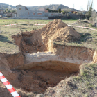 Un desprendimiento en Alfarràs revela un antiguo pozo de hielo