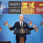 El president dels EUA, Joe Biden, va fer una fèrria defensa de la unitat de l’OTAN.