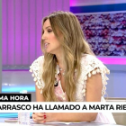 Marta Riesco explicant-se.
