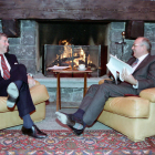 Imatge del 1985 a Ginebra, on Reagan i Gorbatxov van fer el primer pas del final de la Guerra Freda.