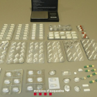 Los medicamentos localizados por los Mossos d'Esquadra en un cacheo en el domicilio del detenido en Vielha e Mijaran.