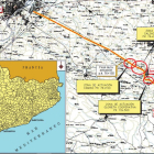 Plano con las tres rotondas de Juneda que plantea el proyecto del Ministerio de Transportes para mejorar la seguridad en la N-240, entre Lleida y Les Borges Blanques.