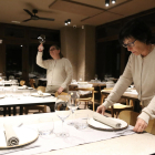 El restaurante Les Nous de Rialp iniciaba ayer la preparación del local.