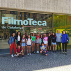Presentació ahir del projecte a la Filmoteca de Catalunya.