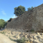 Imatge de la muralla de Torà, a la zona del carrer Llanera.