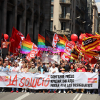 La manifestació de Barcelona va congregar més de 2.000 persones segons la Guàrdia Urbana.