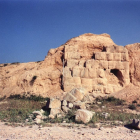 Muralla andalusí del yacimiento del Pla d’Almatà.