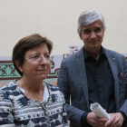 El conseller de Salut, Josep Maria Argimon, i la secretària de Salut Pública, Carmen Cabezas, al departament.