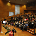 El conseller d’Educació, Josep Gonzàlez-Cambray, ahir al congrés de Pedagogia a la UdL.