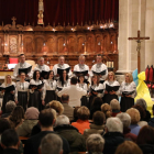 La Catedral de Lleida acogió ayer el concierto de Semana Santa que fue dedicado a Ucrania. 