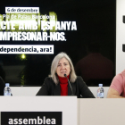 Dolors Feliu llamó a manifestarse el martes en Barcelona. 
