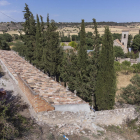 El tejado del cementerio que se ha renovado.