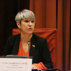 La consellera de Justícia, Lourdes Ciuró, en una comparecencia en el Parlament