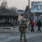 Vigilancia rusa en Donetsk