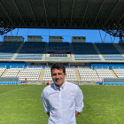 El técnico del Lleida Esportiu, Pere Martí, en el Camp d’Esports.