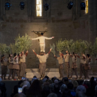 La Seu Vella va ser per primera vegada l’escenari per a la lectura del pregó de Setmana Santa.