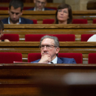 El conseller de Economía, Jaume Giró, en el Parlament.