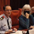 El comissari en cap Josep Maria Estela ahir al Parlament.