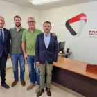 Visita del subdelegat del govern espanyol a Lleida, José Crespín, a l'empresa Tassa.