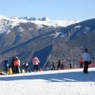 Esquiadores en Espot.