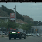 El vehículo captado por el radar de la Guardia Urbana de Lleida a 136 km/h por la avenida del Ejército.