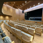 La sala de teatro del reformado edificio del Ateneu de Guissona, con 340 butacas.