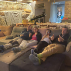 Turistas del Tarragona y Lleida en la casa rural Cal Rossa de Taús, en Les Valls d’Aguilar.