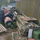 El depósito ilegal de amianto localizado en los Alamús.