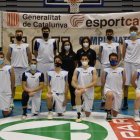A la imatge, l’equip de bàsquet que es va penjar el bronze.