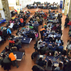 La sala de Sant Domènec va estar plena tot el cap de setmana.