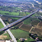 Parte del tramo de las vías de Alta Velocidad entre Madrid y Lleida.