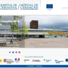 La pàgina web de l'hospital de la Cerdanya.
