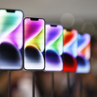 Varios iPhone 14 fueron registrados este miércoles, 7 de septiembre, durante un evento de nuevos productos de Apple, en el campus Apple Park, en Cupertino, California.