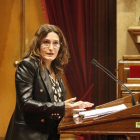La consellera de la Presidencia, Laura Vilagrà, durante una intervención en el pleno del Parlament este martes.