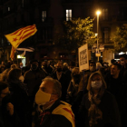 Unas 150 personas se concentraron ayer ante la delegación del Gobierno en Barcelona. 