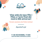 La Fundació Aspros convida els lleidatans i lleidatanes a celebrar el seu 60è aniversari en un acte el dia 11 a l'Auditori Enric Granados