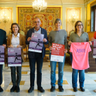 Un moment de la presentació de la cursa, ahir a la Paeria de Lleida.