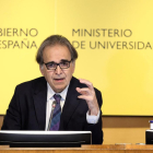 El ministro de Universidades, Joan Subirats, presenta el nuevo borrador de anteproyecto de Ley Orgánica del Sistema Universitario.