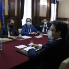 Reunió de treball entre la Generalitat, la Diputació de Lleida i el Ministeri de Transports per estudiar nous accessos a l'AP-2 a les Garrigues i el Segrià