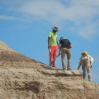 Investigadors en la formació Omo Kibish, al sud-oest d’Etiòpia.