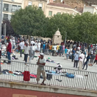 Imagen del mercadillo ilegal el pasado fin de semana. 